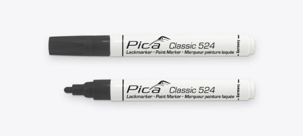 WBV24-Pica Lack-/Industriemarker 2-4mm, Rundspitze, schwarz 524/46
