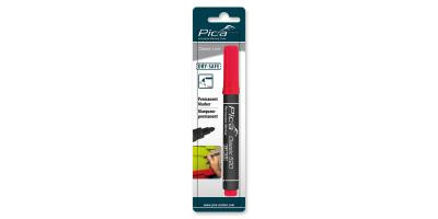 Pica Permanent Marker 1-4mm, Rundsp Rundspitze, rot - SB 520/40/SB