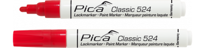 WBV24 Pica Lack-/Industriemarker 2-4mm, Rundspitze, rot 524/40