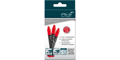 WBV24-Pica Förster- und Signierkreide Classic Pro 12x120mm, 12 St. rot 590/40