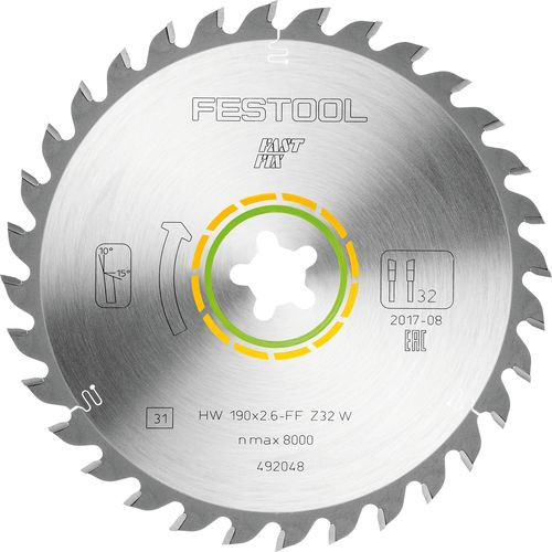 WBV24 - Festool Universal-Sägeblatt 190x2,6 FF W32 492048