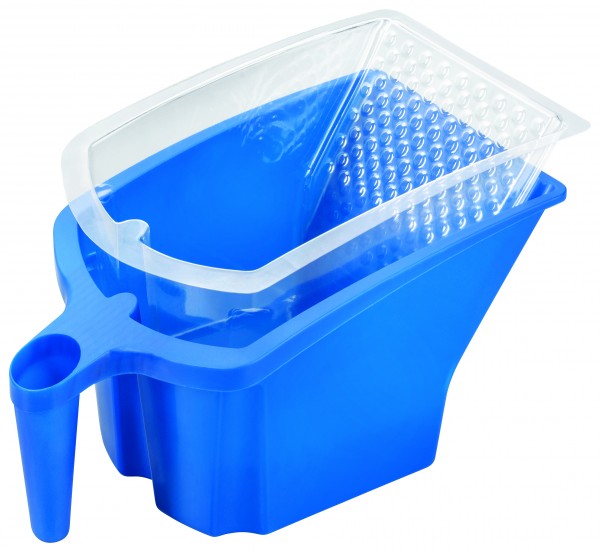 Storch Set Farbbecher Kunststoff blau mit 10x Farbbechereinsatz transparent 285110