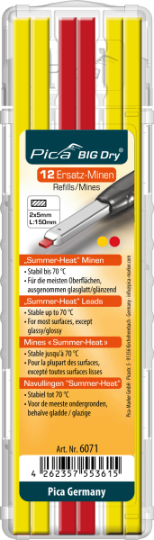 WBV24 - Pica BIG Dry Minen-Etui Sommerminen gelb/rot 6071