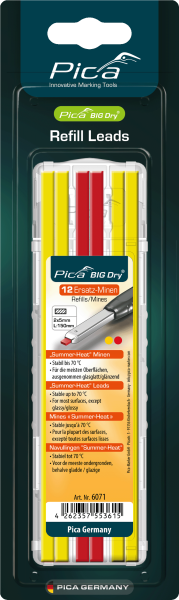 WBV24 - Pica BIG Dry Minen-Etui Sommerminen gelb/rot, SB 6071/SB