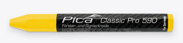 WBV24-Pica Förster- und Signierkreide Classic Pro 12x120mm, 12 St. gelb 590/44
