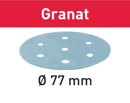 WBV24-Festool Schleifscheibe STF D 77/6 P1500 GR/50 Granat 498932