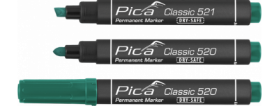 Pica Permanent Marker 1-4mm, Rundspitze, grün 520/36
