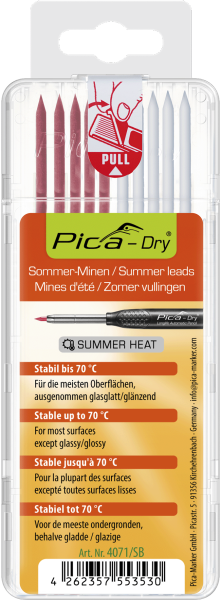 WBV24-Pica Dry Minen SB-Pack Sommerminen rot/weiß, SB 4071/SB