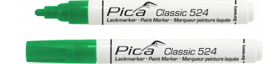Pica Lack-/Industriemarker 2-4mm, Rundspitze, grün 524/36