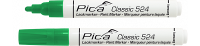 WBV24-Pica Lack-/Industriemarker 2-4mm, Rundspitze, grün 524/36