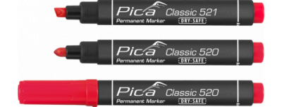 Pica Permanent Marker 2-6mm, Keilspitze, rot 521/40
