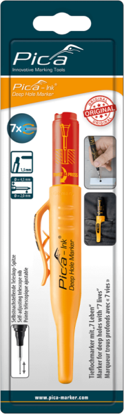 WBV24-Pica INK Tieflochmarker rot, SB-Version 150/40/SB