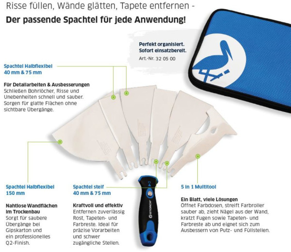 WBV24-Storch Spachtelset Vario 0320500