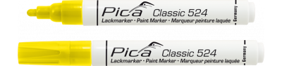 WBV24-Pica Lack-/Industriemarker 2-4mm, Rundspitze, gelb 524/44