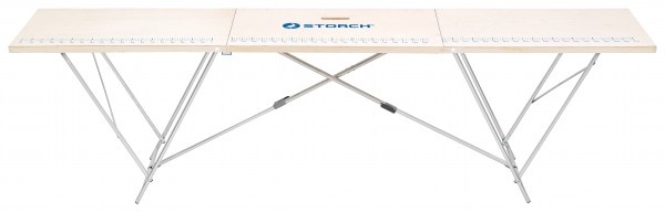 Storch Tapeziertisch 80 x 320cm Holzrahmen Höhe 90cm 55 03 80
