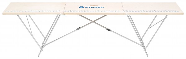 Storch Tapeziertisch 80 x 320cm Holzrahmen Höhe 90cm 55 03 80