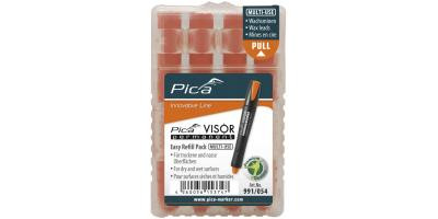 Pica VISOR permanent Ersatzminen fluo-orange, 4 St./Etui 991/054