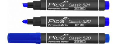 Pica Permanent Marker 1-4mm, Rundspitze, blau 520/41