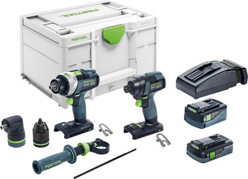 WBV24 - Festool Schrauber- und Bohrer-Set TID 18 5,0/4,0-Set TPC 18/4 577654